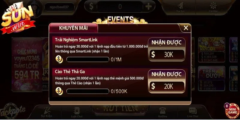 Khuyến mãi Sunwin bùng nổ với hàng loạt ưu đãi cực kỳ hấp dẫn